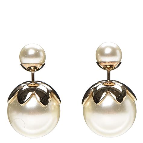 dior heart pearl earrings|Dior tribal earrings real pearl.